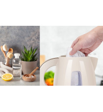 Bollitore elettrico in plastica bianco - 1850-2200W - capacità 1,2 litri - Bpa Free - Protezione in caso di acqua insufficiente Bollitore elettrico in plastica bianco - 1850-2200W - capacità 1,2 litri - Bpa Free - Protezione in caso di acqua insufficiente