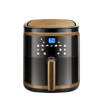 Friggitrice ad aria 7 litri - WI-FI SMART- 1900W - Touch screen led - in acciaio inox - timer e controllo temperatura Aigostar Friggitrice ad aria 7 litri - WI-FI SMART- 1900W - Touch screen led - in acciaio inox - timer e controllo temperatura Aigostar