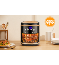 Friggitrice ad aria 7 litri - WI-FI SMART- 1900W - Touch screen led - in acciaio inox - timer e controllo temperatura Aigostar Friggitrice ad aria 7 litri - WI-FI SMART- 1900W - Touch screen led - in acciaio inox - timer e controllo temperatura Aigostar
