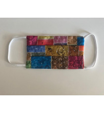 MASCHERINA PER BAMBINI - FANTASIA A FIORI - MOD.4 IN 100% COTONE OEKO-TEX ANALLERGICO LAVABILE A 60 GRADI - MADE IN ITALY MASCHERINA PER BAMBINI - FANTASIA A FIORI - MOD.4 IN 100% COTONE OEKO-TEX ANALLERGICO LAVABILE A 60 GRADI - MADE IN ITALY