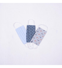 MASCHERINA PER BAMBINI - AZZURRA - MOD.10 IN 100% COTONE OEKO-TEX ANALLERGICO LAVABILE A 60 GRADI - MADE IN ITALY MASCHERINA PER BAMBINI - AZZURRA - MOD.10 IN 100% COTONE OEKO-TEX ANALLERGICO LAVABILE A 60 GRADI - MADE IN ITALY