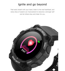Orologio Smartwatch FD68 nero generico black bracciale attività - fitness - cardiofrequenzimetro Bluetooth multifunzione