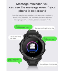 Orologio Smartwatch FD68 nero generico black bracciale attività - fitness - cardiofrequenzimetro Bluetooth multifunzione