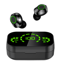Coppia auricolari YD03 Black generico con display led Earphone Bluetooth V5.3 WI-FI cuffie TWS alta qualità iOS ANDROID Coppia auricolari YD03 Black generico con display led Earphone Bluetooth V5.3 WI-FI cuffie TWS alta qualità iOS ANDROID