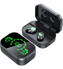 Coppia auricolari YD03 Black generico con display led Earphone Bluetooth V5.3 WI-FI cuffie TWS alta qualità iOS ANDROID Coppia auricolari YD03 Black generico con display led Earphone Bluetooth V5.3 WI-FI cuffie TWS alta qualità iOS ANDROID
