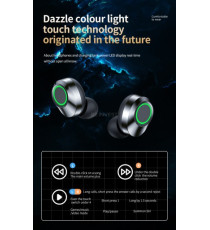 Coppia auricolari YD03 Black generico con display led Earphone Bluetooth V5.3 WI-FI cuffie TWS alta qualità iOS ANDROID Coppia auricolari YD03 Black generico con display led Earphone Bluetooth V5.3 WI-FI cuffie TWS alta qualità iOS ANDROID