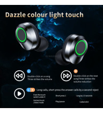 Coppia auricolari YD03 Black generico con display led Earphone Bluetooth V5.3 WI-FI cuffie TWS alta qualità iOS ANDROID Coppia auricolari YD03 Black generico con display led Earphone Bluetooth V5.3 WI-FI cuffie TWS alta qualità iOS ANDROID