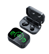 Coppia auricolari YD04 Black generico con display led Earphone Bluetooth V5.3 WI-FI cuffie TWS alta qualità iOS ANDROID Coppia auricolari YD04 Black generico con display led Earphone Bluetooth V5.3 WI-FI cuffie TWS alta qualità iOS ANDROID