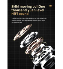 Coppia auricolari YD04 Black generico con display led Earphone Bluetooth V5.3 WI-FI cuffie TWS alta qualità iOS ANDROID Coppia auricolari YD04 Black generico con display led Earphone Bluetooth V5.3 WI-FI cuffie TWS alta qualità iOS ANDROID