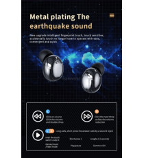 Coppia auricolari YD04 Black generico con display led Earphone Bluetooth V5.3 WI-FI cuffie TWS alta qualità iOS ANDROID Coppia auricolari YD04 Black generico con display led Earphone Bluetooth V5.3 WI-FI cuffie TWS alta qualità iOS ANDROID