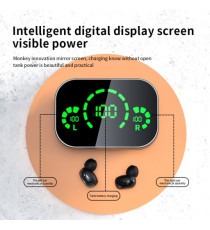 Coppia auricolari YD04 Black generico con display led Earphone Bluetooth V5.3 WI-FI cuffie TWS alta qualità iOS ANDROID Coppia auricolari YD04 Black generico con display led Earphone Bluetooth V5.3 WI-FI cuffie TWS alta qualità iOS ANDROID
