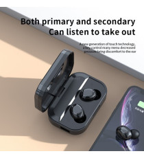 Coppia auricolari YD04 Black generico con display led Earphone Bluetooth V5.3 WI-FI cuffie TWS alta qualità iOS ANDROID Coppia auricolari YD04 Black generico con display led Earphone Bluetooth V5.3 WI-FI cuffie TWS alta qualità iOS ANDROID