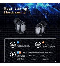 Coppia auricolari YD04 Black generico con display led Earphone Bluetooth V5.3 WI-FI cuffie TWS alta qualità iOS ANDROID Coppia auricolari YD04 Black generico con display led Earphone Bluetooth V5.3 WI-FI cuffie TWS alta qualità iOS ANDROID