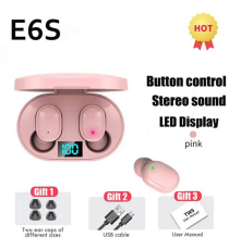 Coppia auricolari E6S pink generico rosa con display led Earphone Bluetooth V5.2 WI-FI cuffie TWS alta qualità iOS ANDROID Coppia auricolari E6S pink generico rosa con display led Earphone Bluetooth V5.2 WI-FI cuffie TWS alta qualità iOS ANDROID