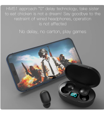 Coppia auricolari E6S black generico nero con display led Earphone Bluetooth V5.2 WI-FI cuffie TWS alta qualità iOS ANDROID Coppia auricolari E6S black generico nero con display led Earphone Bluetooth V5.2 WI-FI cuffie TWS alta qualità iOS ANDROID