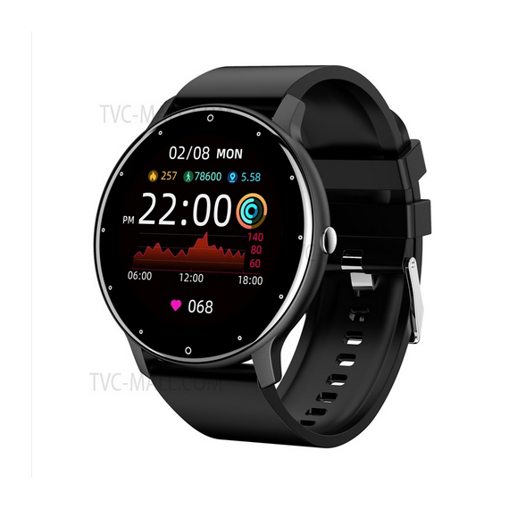 Orologio Smartwatch ZL02D nero black schermo 1.28 touchscreen bracciale  attività - fitness - cardiofrequenzimetro Bluetooth