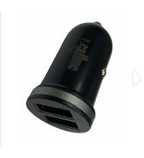 Caricatore da auto CA01 2 porte usb 2.1A da 12W nero universale accendisigari car charger Input: DC 12-24V Output: DC 5.0V/2.1A Caricatore da auto CA01 2 porte usb 2.1A da 12W nero universale accendisigari car charger Input: DC 12-24V Output: DC 5.0V/2.1A