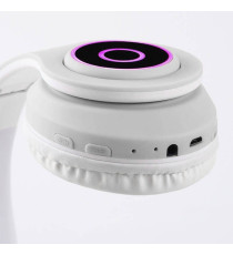 Cuffie Wireless B39M gatto white - Bluetooth headphones 5.0 - luci led rgb - ingresso memory - pieghevoli e richiudibili! Cuffie Wireless B39M gatto white - Bluetooth headphones 5.0 - luci led rgb - ingresso memory - pieghevoli e richiudibili!