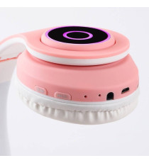 Cuffie Wireless B39M gatto white - Bluetooth headphones 5.0 - luci led rgb - ingresso memory - pieghevoli e richiudibili! Cuffie Wireless B39M gatto white - Bluetooth headphones 5.0 - luci led rgb - ingresso memory - pieghevoli e richiudibili!