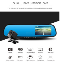 Camera car SJ54 2in1 Dvr con camera posteriore - schermo 4.5" Full Hd 1080P -Night vision-Cyclic recording - Dash cam - G-sensor Camera car SJ54 2in1 Dvr con camera posteriore - schermo 4.5" Full Hd 1080P -Night vision-Cyclic recording - Dash cam - G-sensor