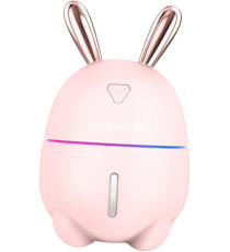 Umidificatore Rabbit K9 rosa capacità 300ml - Diffusore di aromi, essenze, oli - mini - ultra silenzioso - luci rilassanti Umidificatore Rabbit K9 rosa capacità 300ml - Diffusore di aromi, essenze, oli - mini - ultra silenzioso - luci rilassanti