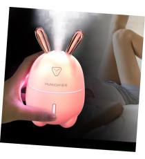 Umidificatore Rabbit K9 rosa capacità 300ml - Diffusore di aromi, essenze, oli - mini - ultra silenzioso - luci rilassanti Umidificatore Rabbit K9 rosa capacità 300ml - Diffusore di aromi, essenze, oli - mini - ultra silenzioso - luci rilassanti