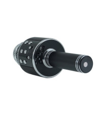 Microfono Wireless pink WS-858 Altoparlante Cassa Integrata Bluetooth Portatile Karaoke in metallo - dimensioni 20x7x7cm