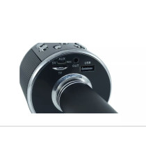 Microfono Wireless pink WS-858 Altoparlante Cassa Integrata Bluetooth Portatile Karaoke in metallo - dimensioni 20x7x7cm