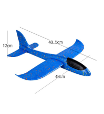 Aereo blu in schiuma EPP 48cm - molto resistente e flessibile - design aerodinamico - facile da montare e smontare Aereo blu in schiuma EPP 48cm - molto resistente e flessibile - design aerodinamico - facile da montare e smontare