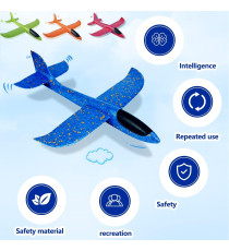 Aereo rosso in schiuma EPP 48cm - molto resistente e flessibile - design aerodinamico - facile da montare e smontare