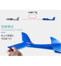 Aereo rosso in schiuma EPP 48cm - molto resistente e flessibile - design aerodinamico - facile da montare e smontare