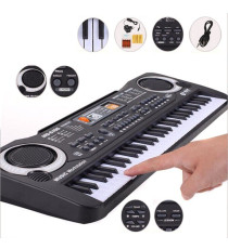 Pianola elettronica digitale PI4 - pianoforte con 61 tasti e microfono - Suono reale e tocco di un vero pianoforte 54x17x4,3cm