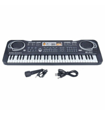 Pianola elettronica digitale PI4 - pianoforte con 61 tasti e microfono - Suono reale e tocco di un vero pianoforte 54x17x4,3cm