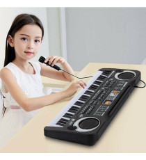 Pianola elettronica digitale PI4 - pianoforte con 61 tasti e microfono - Suono reale e tocco di un vero pianoforte 54x17x4,3cm