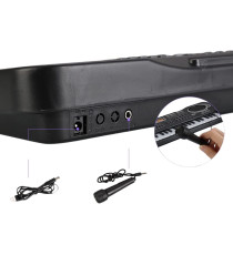 Pianola elettronica digitale PI4 - pianoforte con 61 tasti e microfono - Suono reale e tocco di un vero pianoforte 54x17x4,3cm