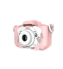 Fotocamera digitale dog X5 pink per bambini - Risoluzione video 1920x1080 foto: 3264x2448 - 20MP schermo 2" doppia lente