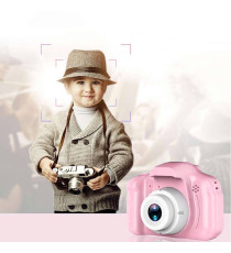 Fotocamera digitale pink X2 per bambini  - Risoluzione video 1920x1080 foto: 3264x2448 -  schermo 2" - ideale per foto e video