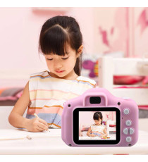 Fotocamera digitale pink X2 per bambini  - Risoluzione video 1920x1080 foto: 3264x2448 -  schermo 2" - ideale per foto e video