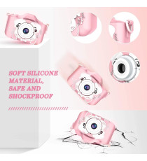 Fotocamera digitale cane X5 blu per bambini  - Risoluzione video 1920x1080 foto: 3264x2448 - 20MP schermo 2" doppia lente