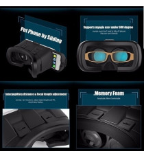 Visore 3D + Joystick VR BOX - realtà virtuale 3D occhiali per smartphone Ios, Android - giochi, video, film 360 gradi Visore 3D + Joystick VR BOX - realtà virtuale 3D occhiali per smartphone Ios, Android - giochi, video, film 360 gradi