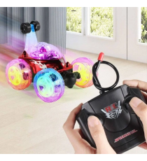 Macchina acrobatica telecomandata stunt car - con luci led ed effetti sonori - max 20 km/h - ruota a 360 gradi fino a 20mt