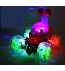 Macchina acrobatica telecomandata stunt car - con luci led ed effetti sonori - max 20 km/h - ruota a 360 gradi fino a 20mt