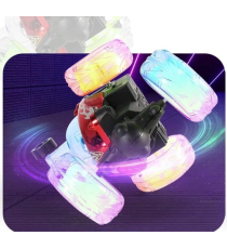 Macchina acrobatica telecomandata stunt car - con luci led ed effetti sonori - max 20 km/h - ruota a 360 gradi fino a 20mt