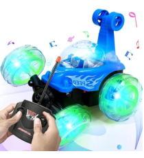 Macchina acrobatica telecomandata stunt car - con luci led ed effetti sonori - max 20 km/h - ruota a 360 gradi fino a 20mt
