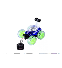 Macchina acrobatica telecomandata stunt car - con luci led ed effetti sonori - max 20 km/h - ruota a 360 gradi fino a 20mt