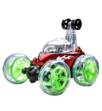 Macchina acrobatica telecomandata stunt car - con luci led ed effetti sonori - max 20 km/h - ruota a 360 gradi fino a 20mt