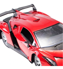 Auto sportiva da corsa telecomandata rossa con fari,apertura verticale sportelli,max 10 km/h,range fino a 20mt macchina Lambo