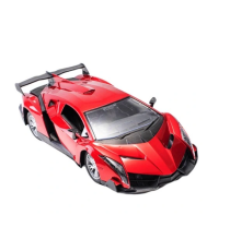Auto sportiva da corsa telecomandata rossa con fari,apertura verticale sportelli,max 10 km/h,range fino a 20mt macchina Lambo