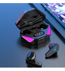 Auricolari gaming X15 black Earbuds da gioco con display led Earphone Bluetooth V5.0 WI-FI cuffie TWS a bassa latenza CVC8.0 Auricolari gaming X15 black Earbuds da gioco con display led Earphone Bluetooth V5.0 WI-FI cuffie TWS a bassa latenza CVC8.0