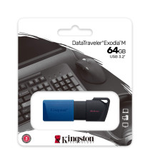 Pendrive Kingston DT EXODIA M 64GB 3.2 gen1 Datatravel 64 GB DTX 2.0 - USB 2.0 DTXM/64GB Drive Flash USB Pendrive Kingston DT EXODIA M 64GB 3.2 gen1 Datatravel 64 GB DTX 2.0 - USB 2.0 DTXM/64GB Drive Flash USB